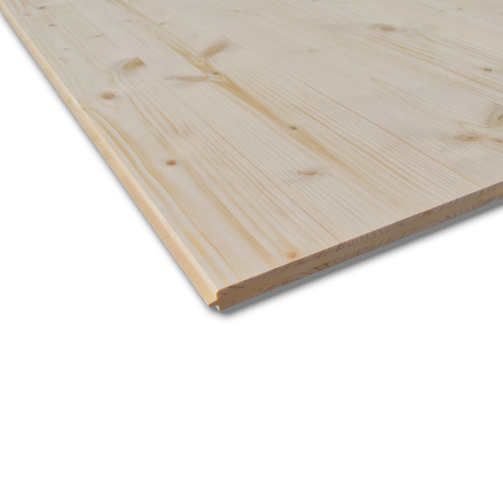3-Schicht Naturholzplatte 27mm Fichte C+/C Nut & Feder längsseitig