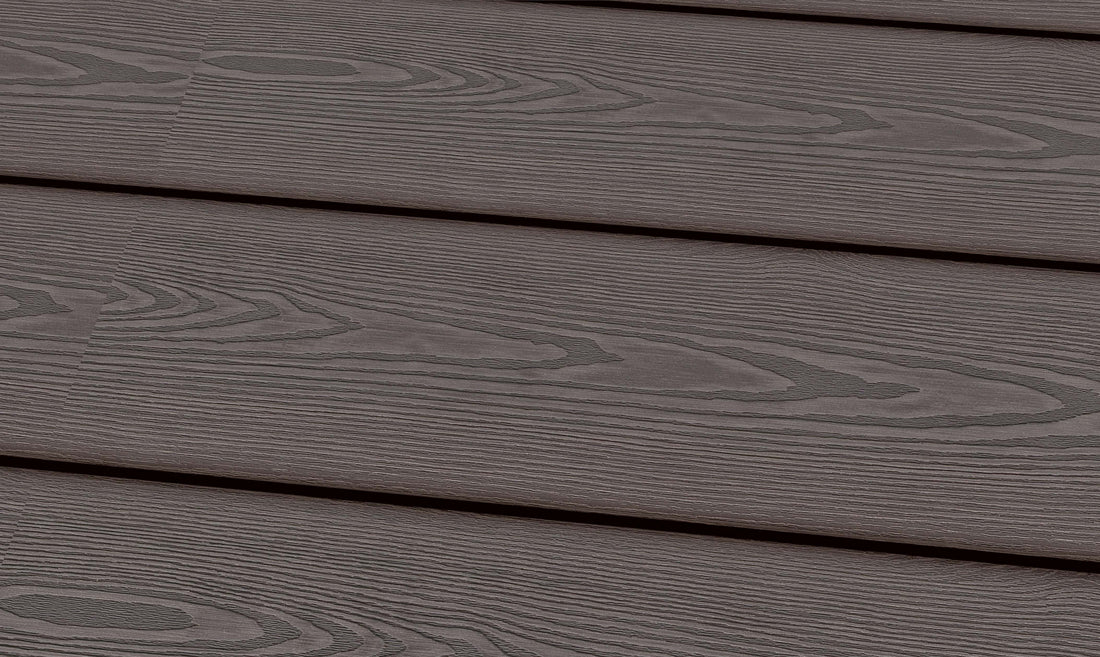 WPC 22x143mm SOLID  hellgrau struktur 3D Terrassendiele (massiv) Fixlängen