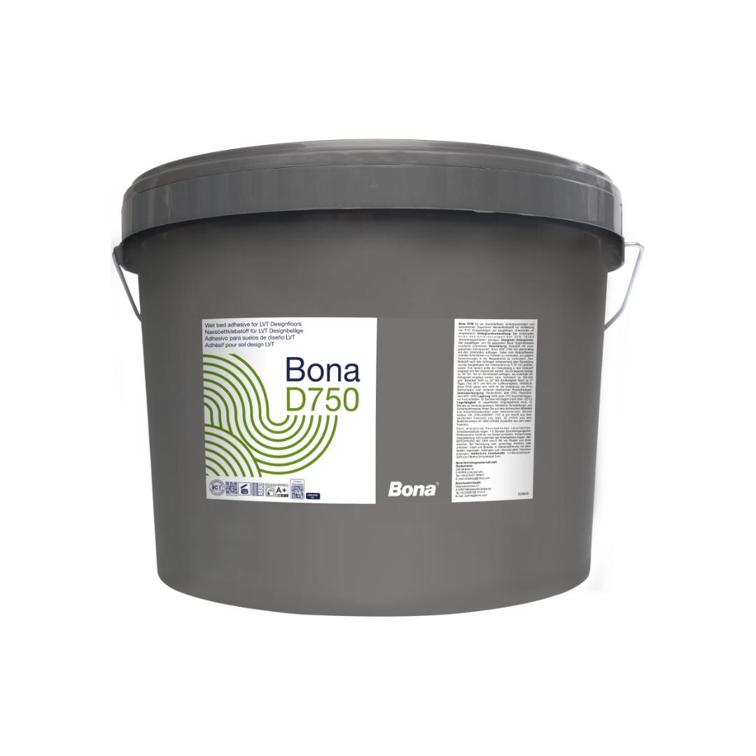 Vinyle - adhésif pour lit humide
 Bona D750
 Seau de 14 kg