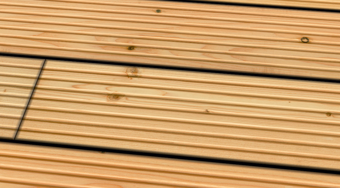 Douglasie kanadisch VEH A/B KD  genutet Terrassendiele 27x143mm Fixlängen