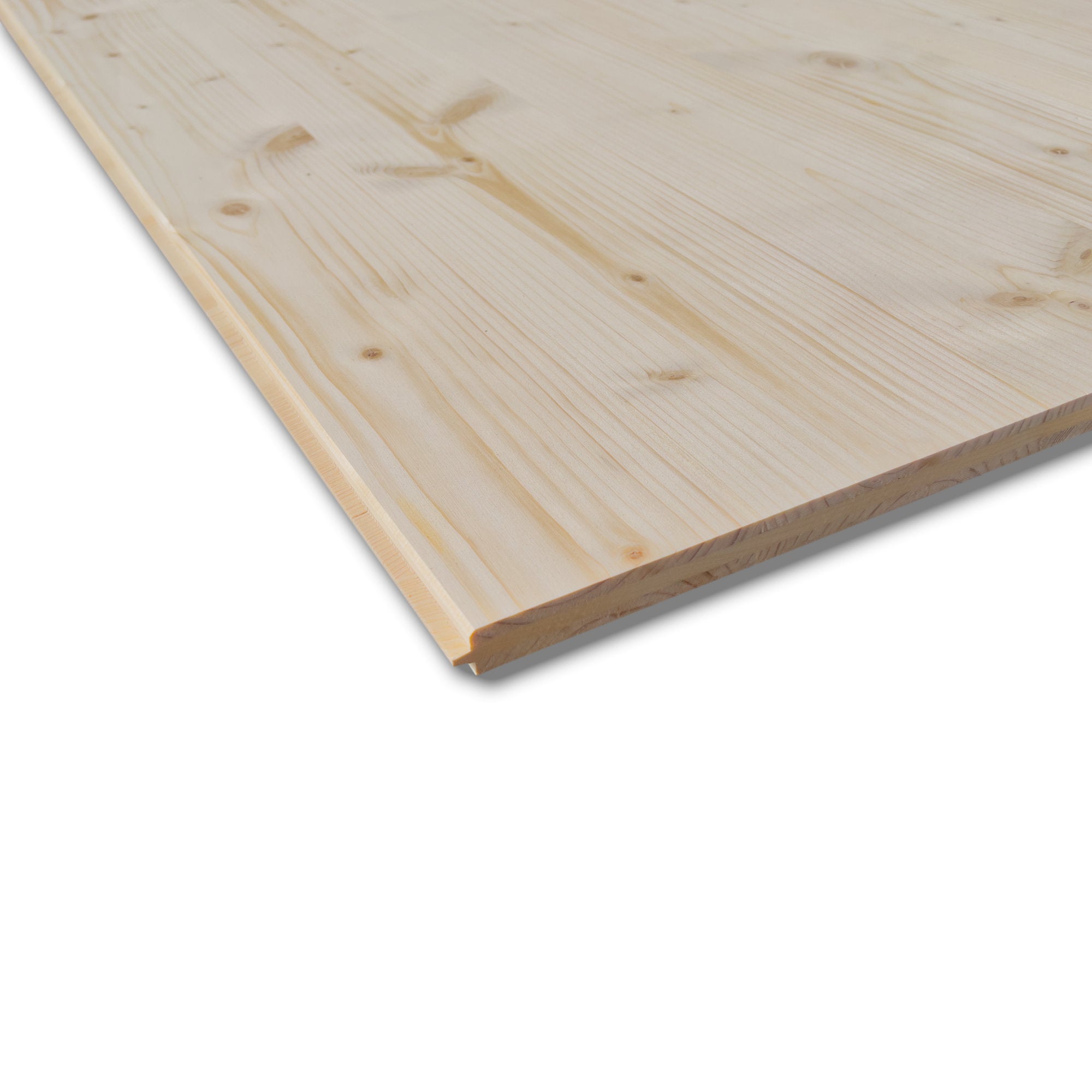 3-Schicht Naturholzplatte 22mm Fichte C+/C Nut & Feder längsseitig