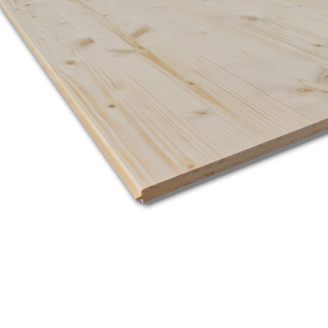 3-Schicht Naturholzplatte 19mm Fichte C+/C Nut & Feder längsseitig