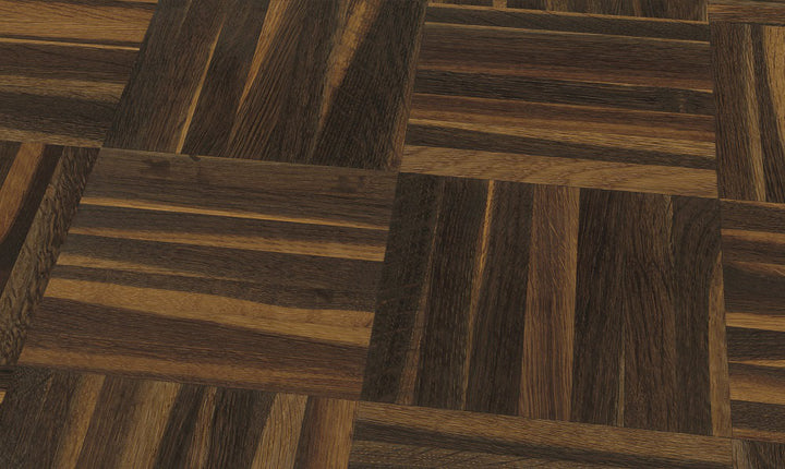 Cappuccino au chêne fumé
 Cubes de parquet en mosaïque