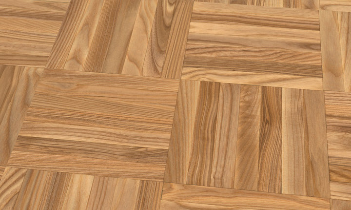 Esche Rustikal 
 Mosaikparkett Würfel