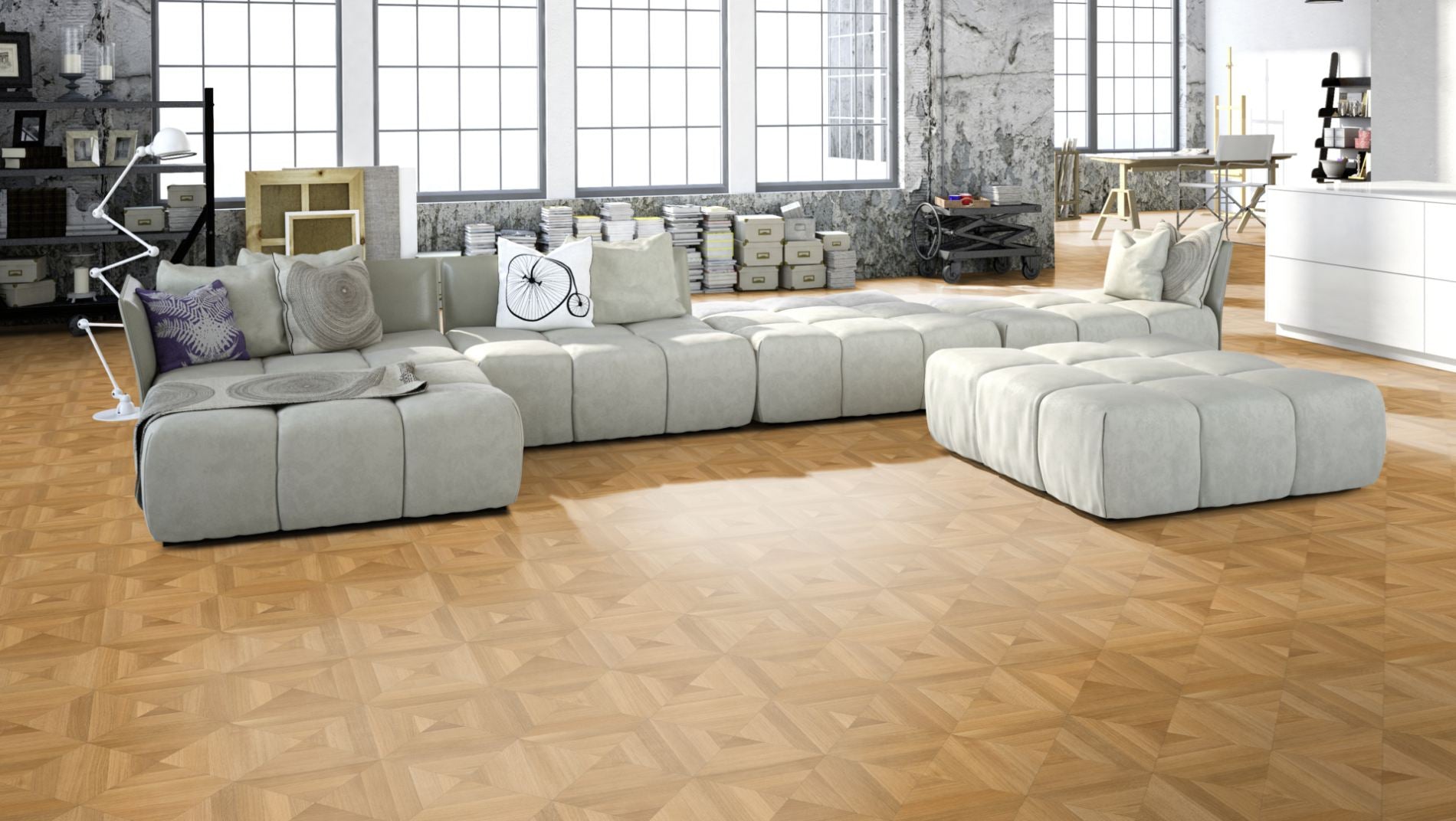 Chêne Exquisit BERLIN 50 panneau massif base 15 mm 300 x 300 mm