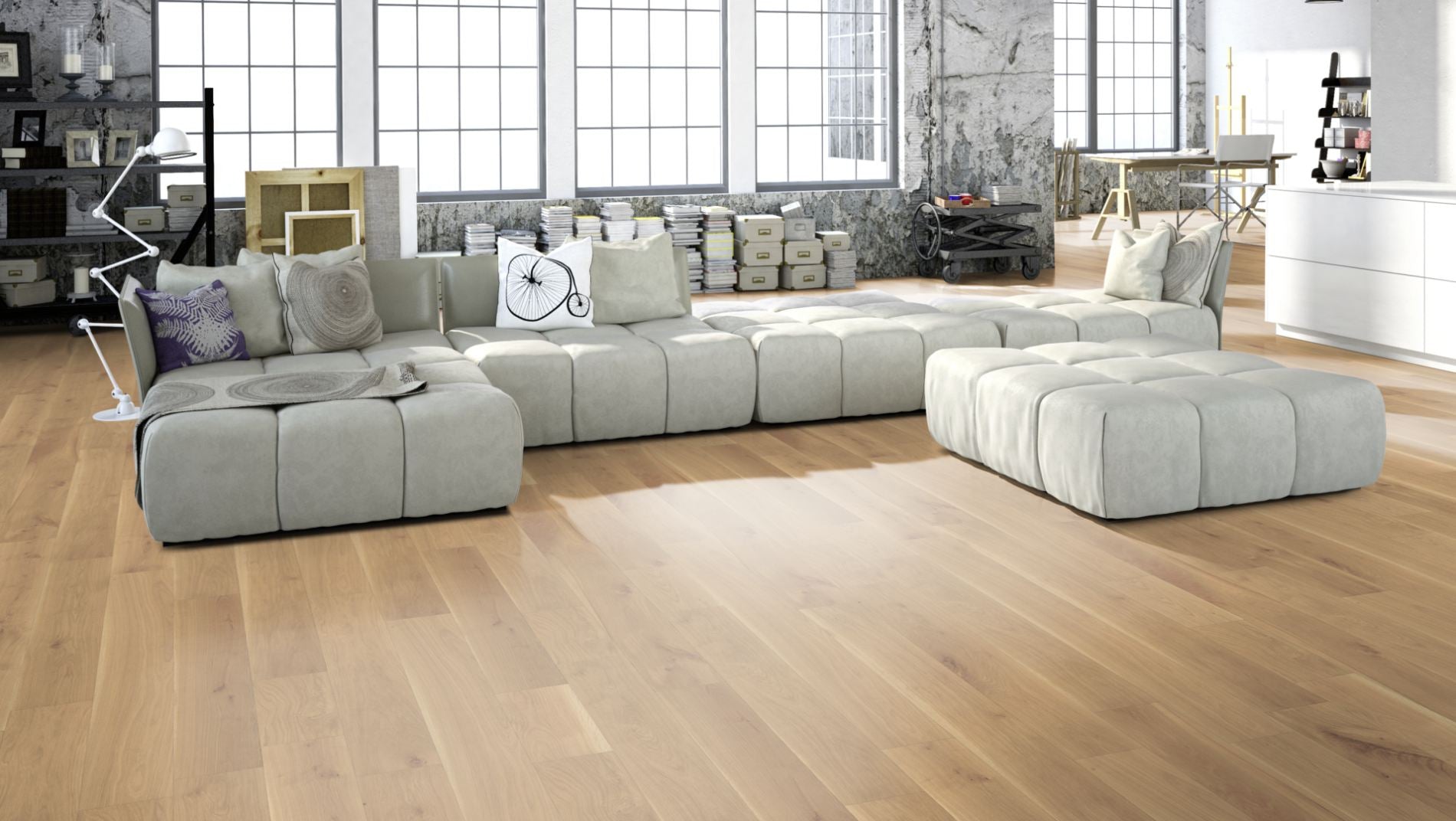 Couch Rustikal Eiche Rustikal Massivholzdiele 20×160 mm – 5 % Weiß geölt | Gunreben.de