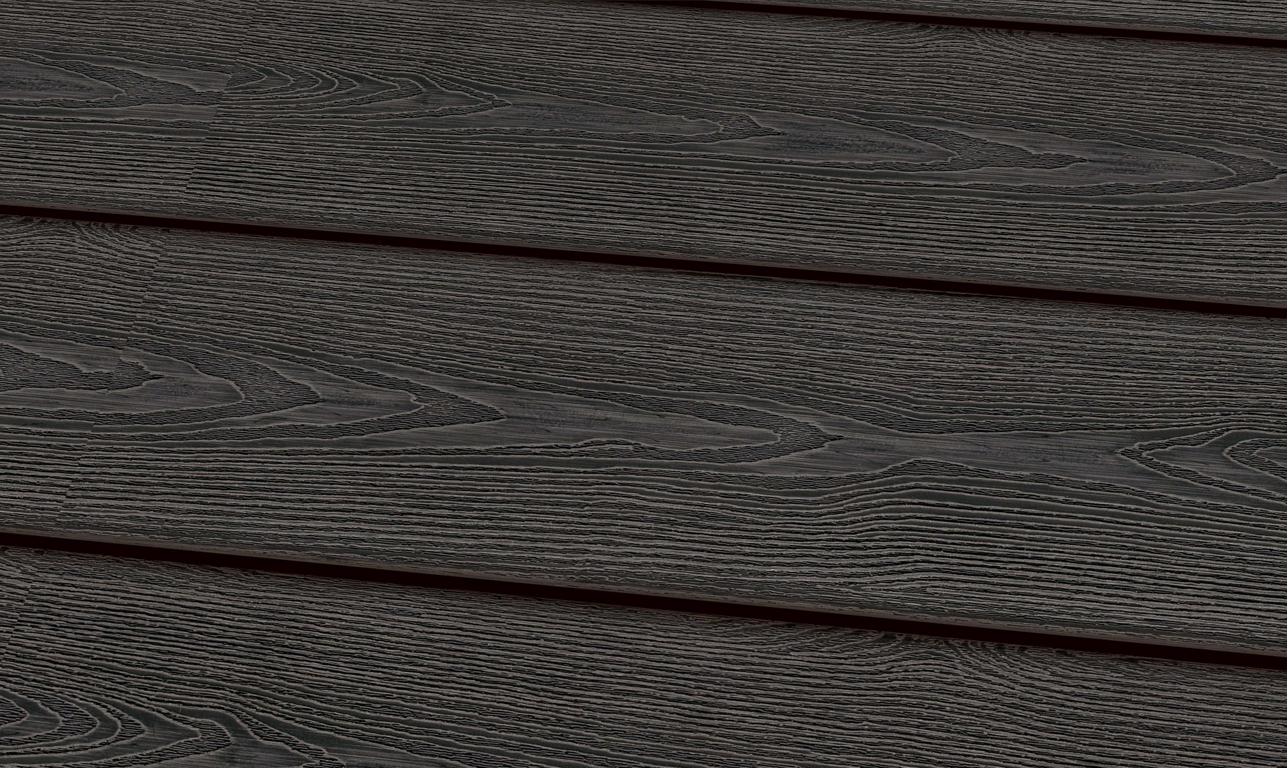 WPC 22 x 143 mm SOLIDE
 structure gris foncé 3D
 Terrasse (solide) longueurs fixes