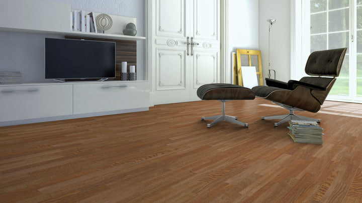 Brauneiche Stabparkett Naturell 15mm roh