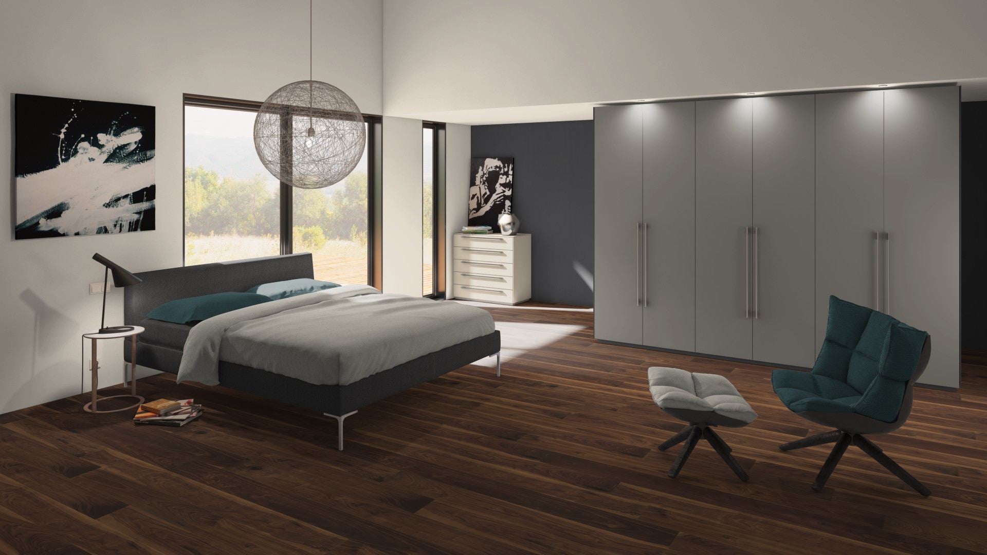 Nussbaum ami. Project geölt 3-Schicht Landhausdiele Click 15 × 190 × 1900 mm