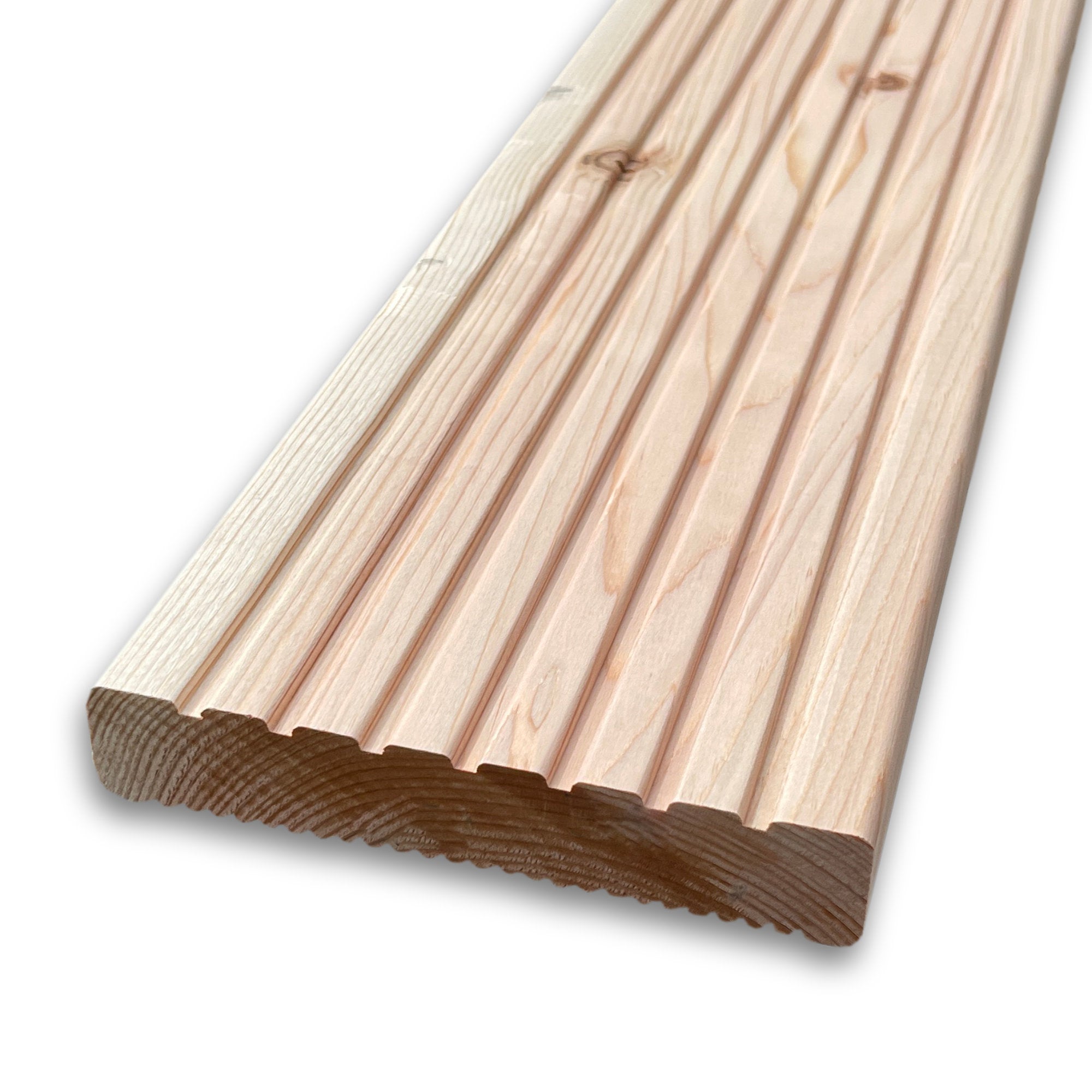 Douglas taxifolié I/III re-trié KD
 lisse
 Planche de terrasse 26 x 145 mm longueurs fixes