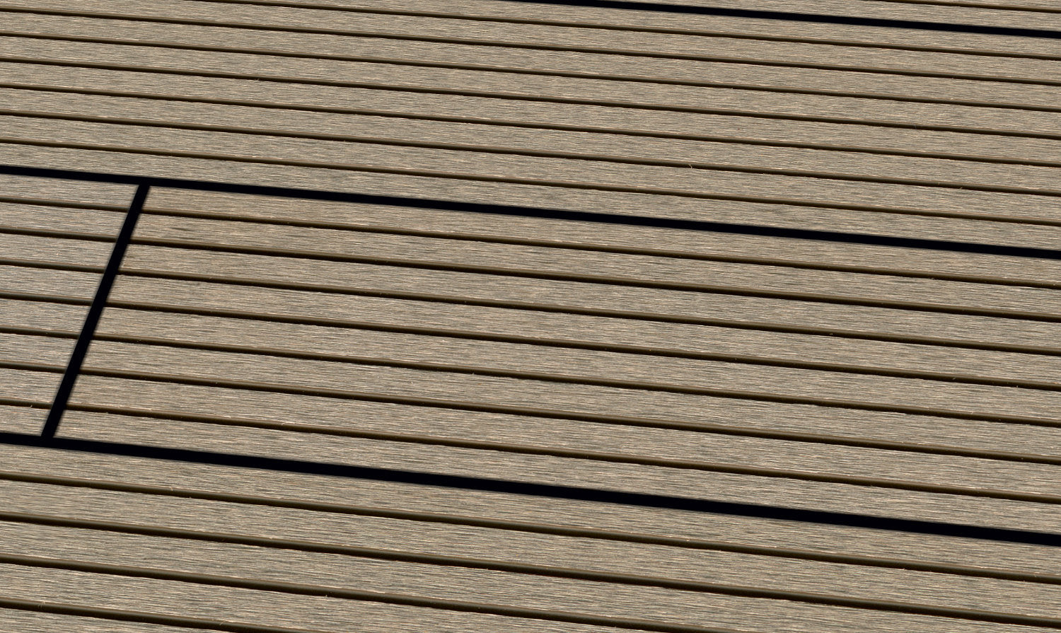 WPC 22 x 143mm SOLID
 light brown grooved
 Terrace board (solid) fixed lengths