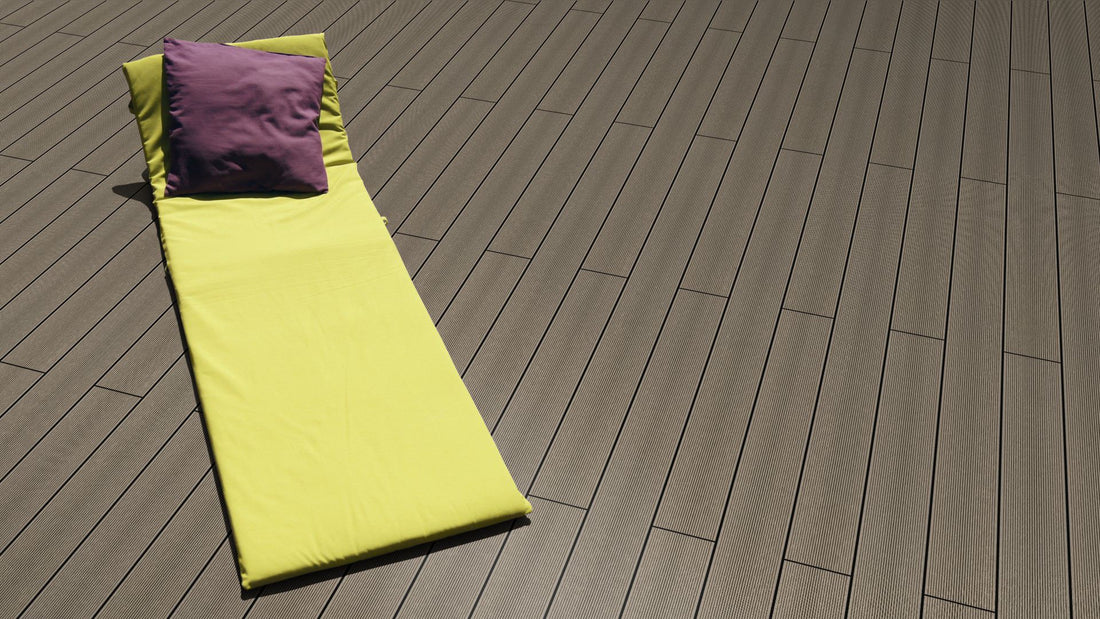 WPC 22 x 143mm SOLID
 light brown grooved
 Terrace board (solid) fixed lengths