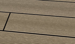 WPC-Terrassendiele Kieselgrau