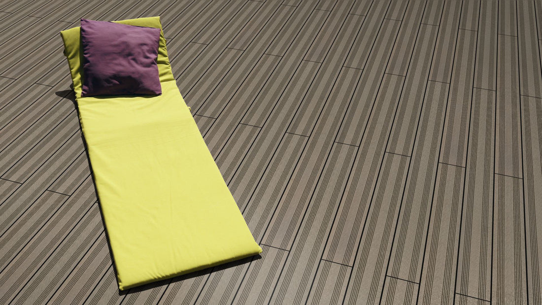 WPC 22 × 143 mm SOLID kieselgrau französisch Terrassendiele (massiv) Fixlängen