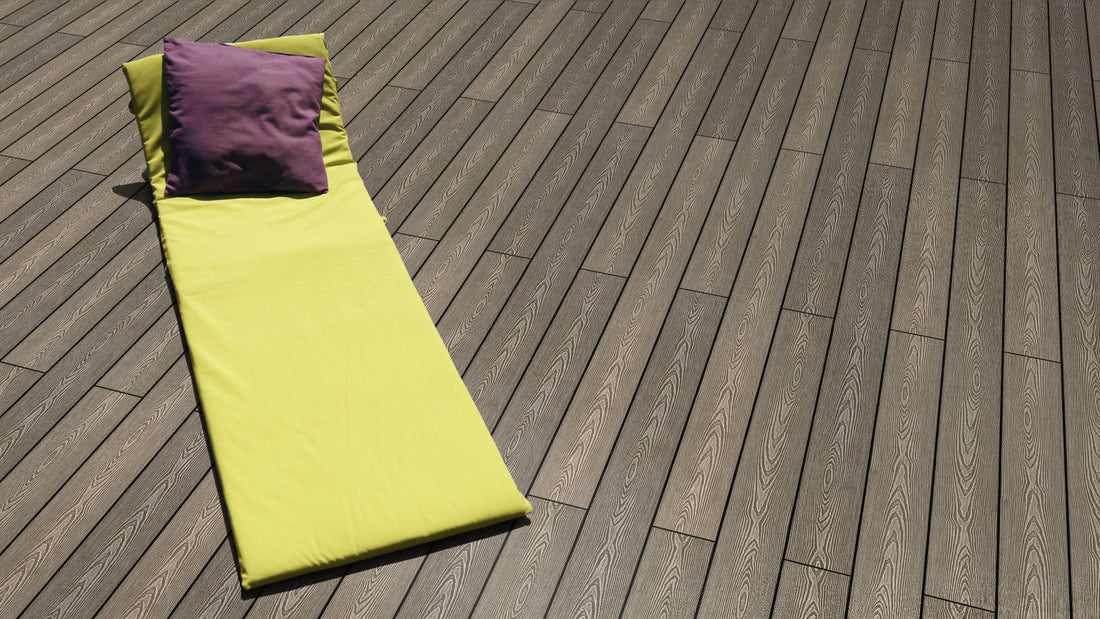 WPC 22 x 143mm SOLID
 light brown grooved
 Terrace board (solid) fixed lengths