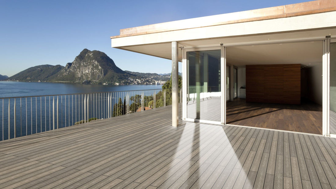 WPC 22 x 143mm SOLID
 light brown grooved
 Terrace board (solid) fixed lengths
