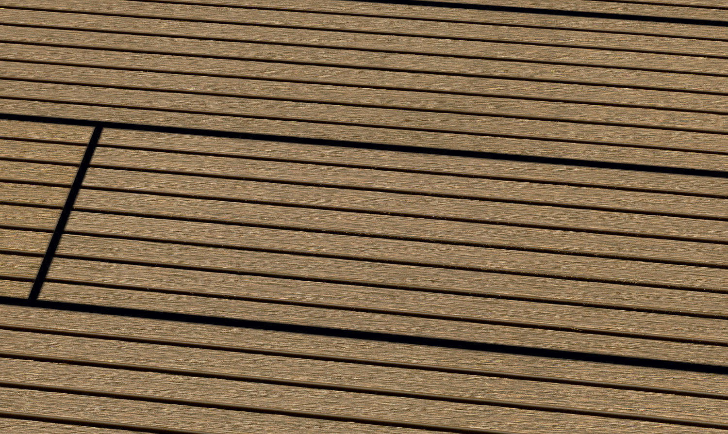 WPC 22 × 143 mm SOLID mandelbraun genutet Terrassendiele (massiv) Fixlängen