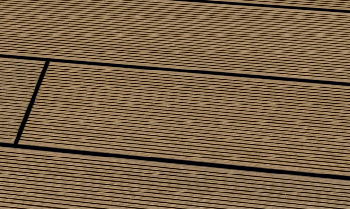 WPC 22 x 143mm SOLID
 light brown grooved
 Terrace board (solid) fixed lengths