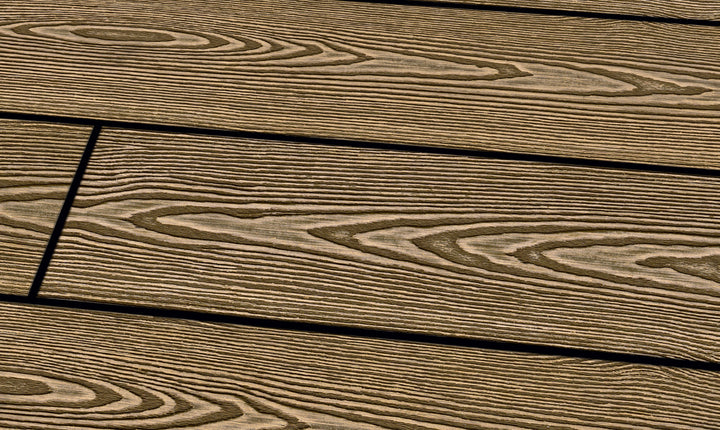 WPC 22 x 143mm SOLID
 light brown grooved
 Terrace board (solid) fixed lengths