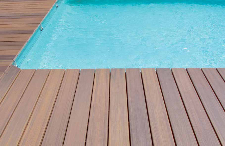 WPC 22 x 143mm SOLID
 light brown French
 Terrace board (solid) fixed lengths