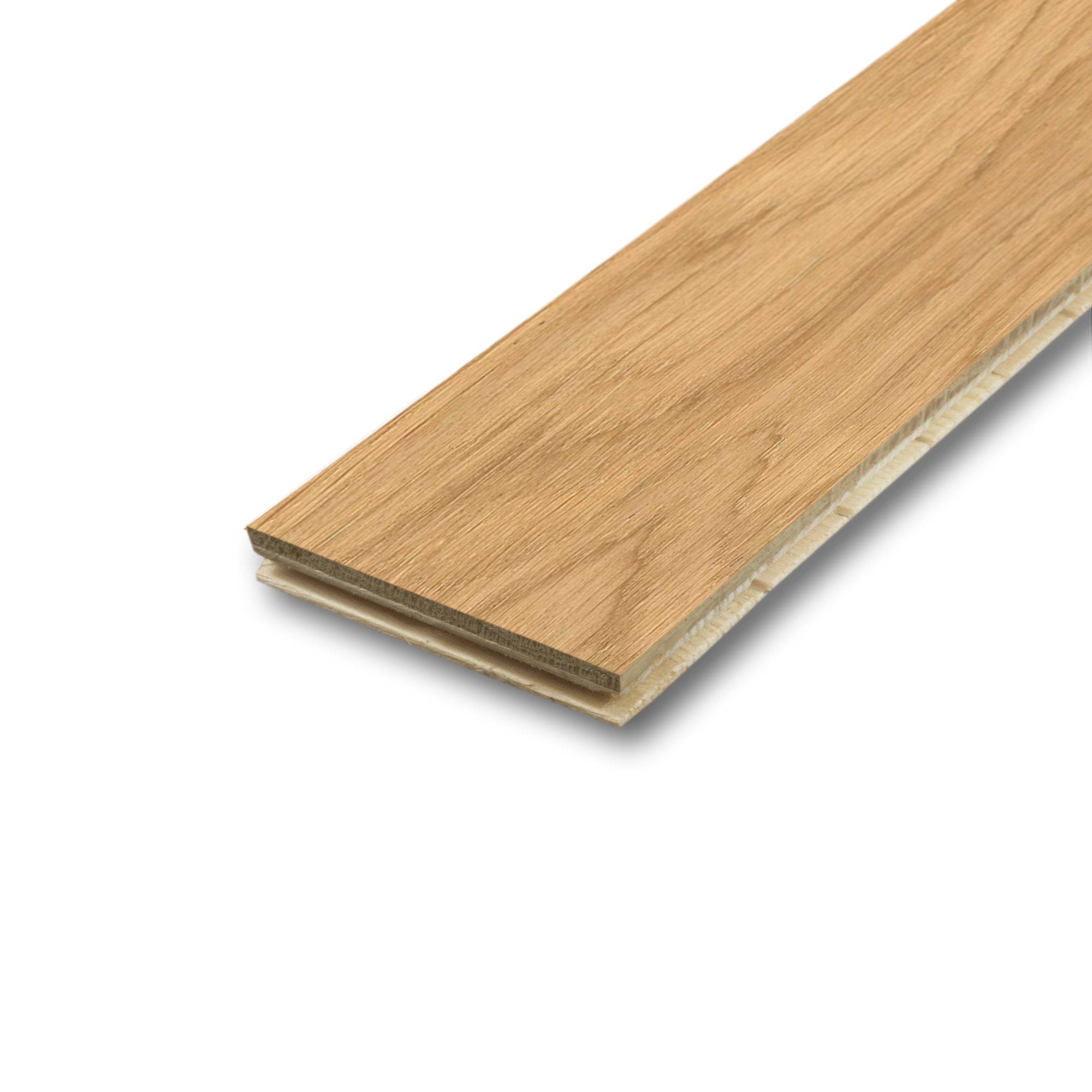 Chêne naturel
 huilé
 Parquet préfabriqué 2 couches
 11 x 70 x 490 mm