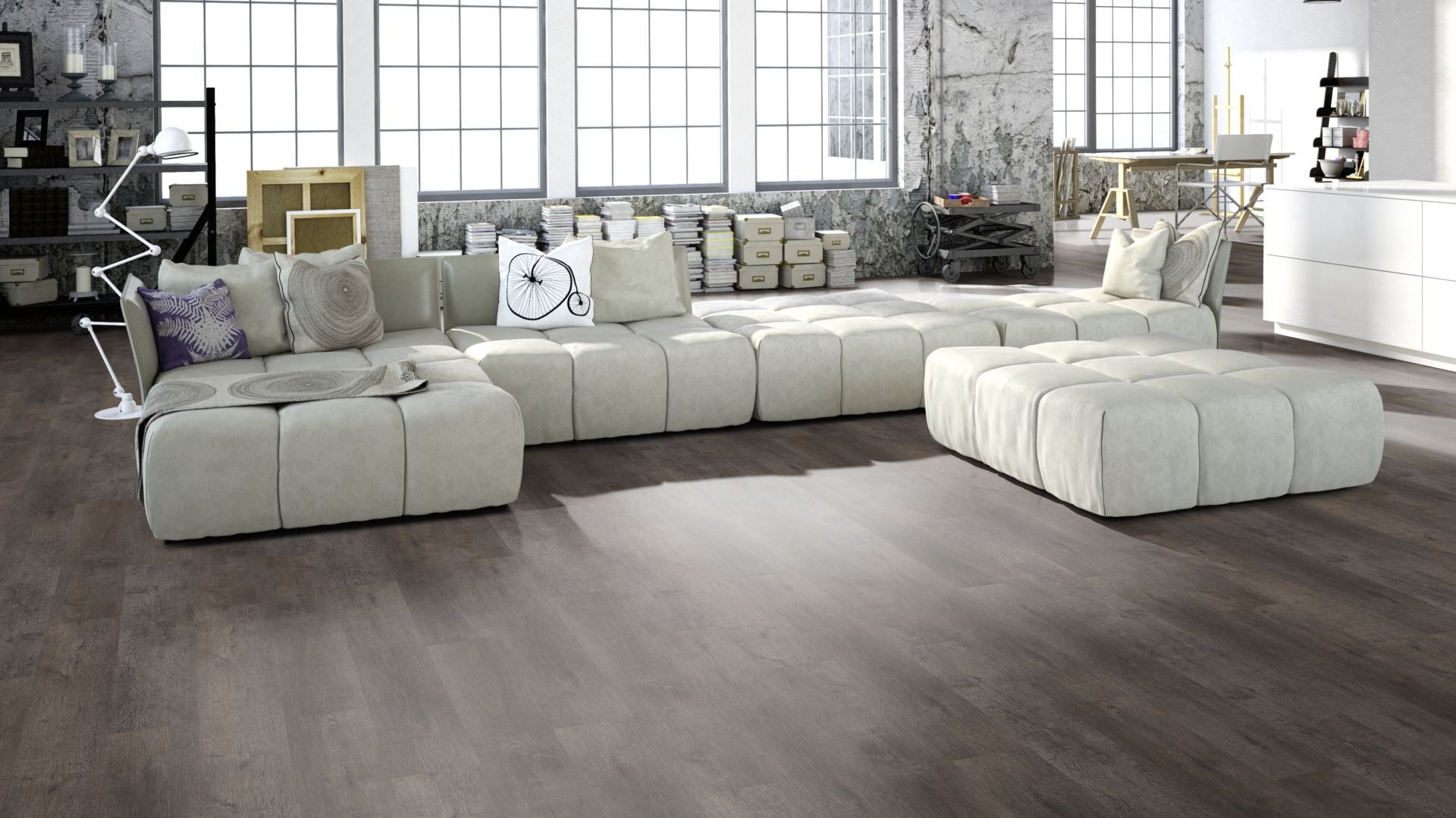 Zeus Traffic SPC
 vinyl design floor Click
 6.5 x 183 x 1220mm