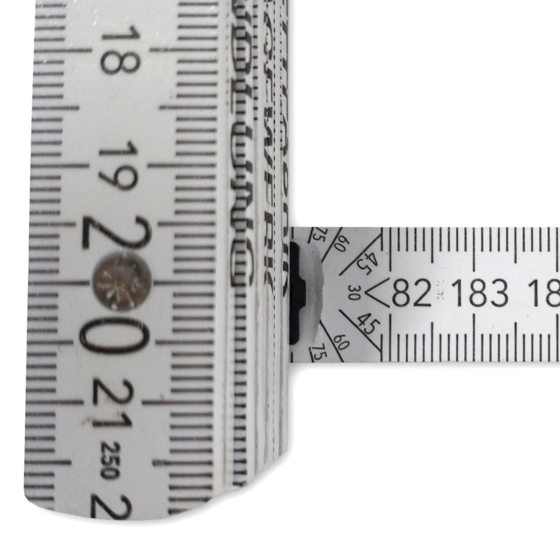 Gliedermaßstab 2 Meter mit Winkelskala