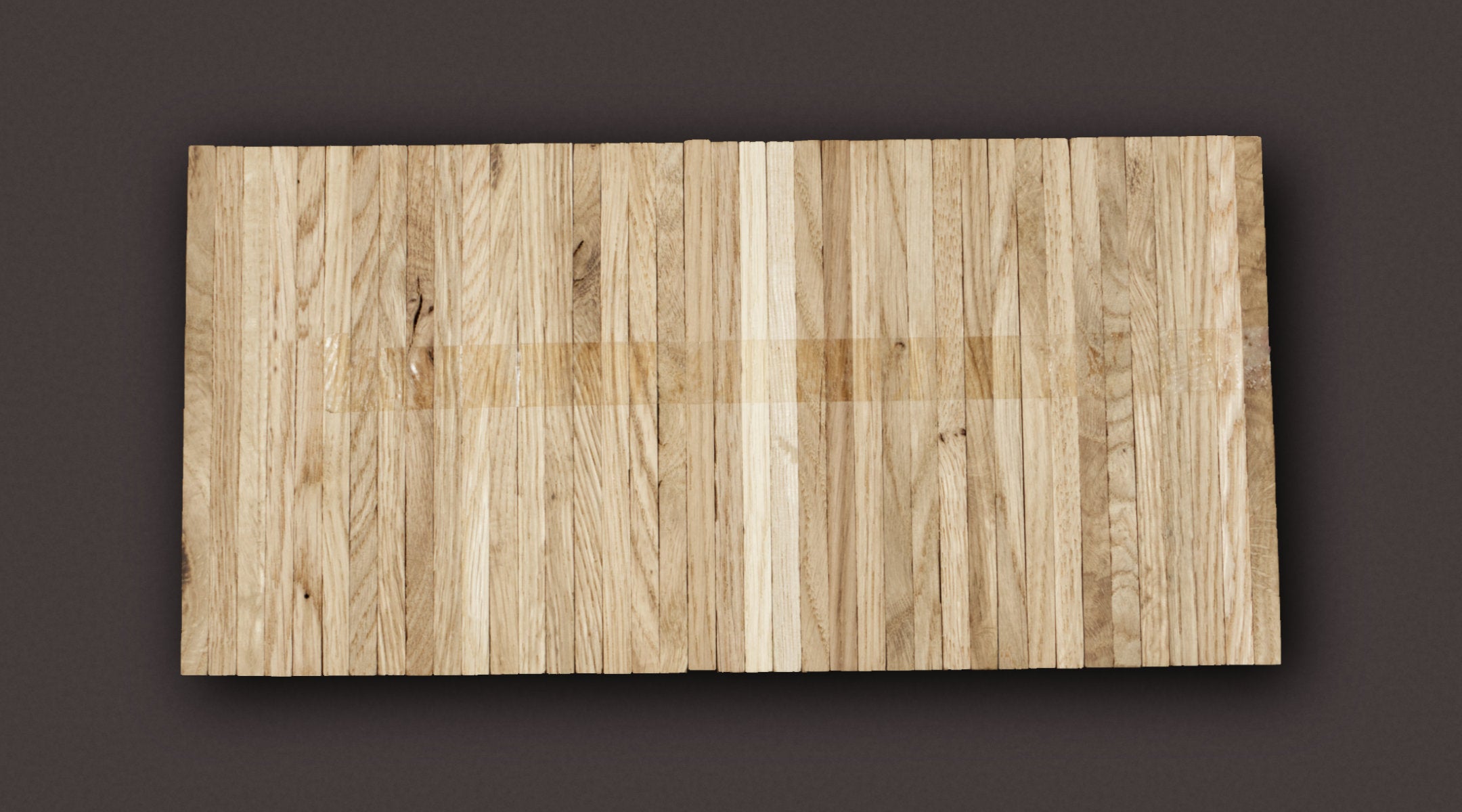 Hochkantlamelle Eiche Industrie 23 × 8 × 161 mm roh – Sonderposten – Produktfoto