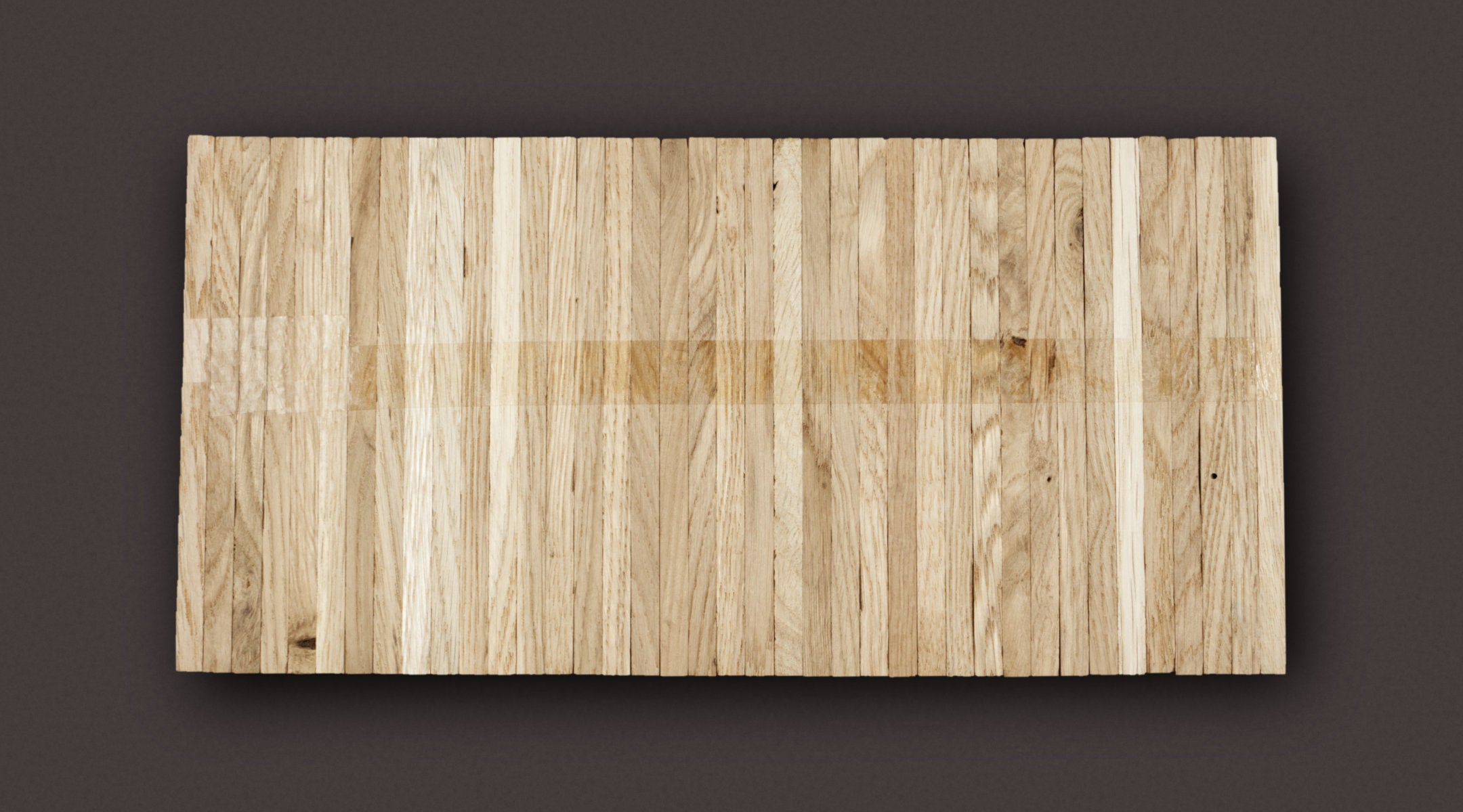 Hochkantlamelle Eiche Industrie 23 × 8 × 161 mm roh – Sonderposten – Produktfoto - 3
