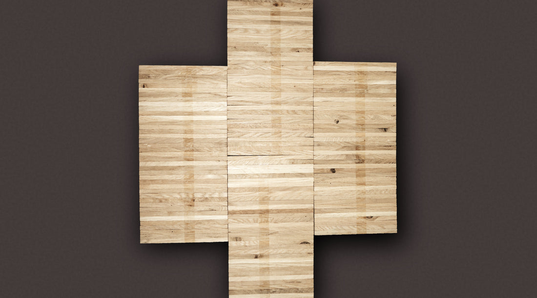 Hochkantlamelle Eiche Industrie 23 × 8 × 161 mm roh – Sonderposten – Produktfoto - 4 Stück