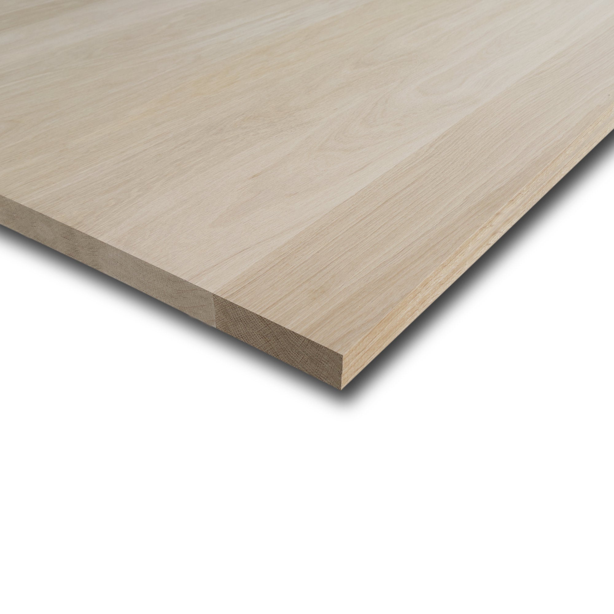 Leimholzplatte 30mm Asteiche europ. B massiv - durchgehende Lamellen