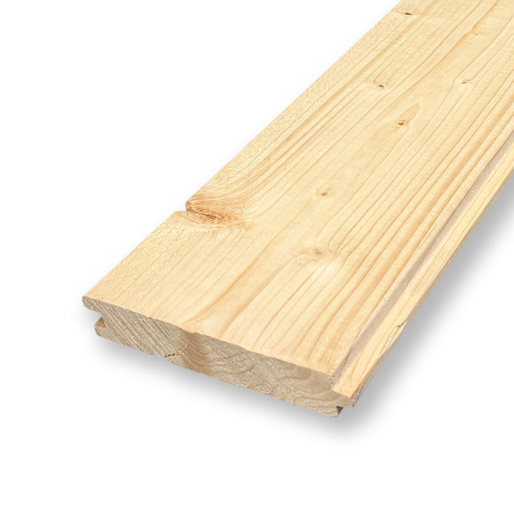 Rauspund Fichte 24 × 136 mm – 2-seitig Nut & Feder – UGL-Sortierung – Produktfoto