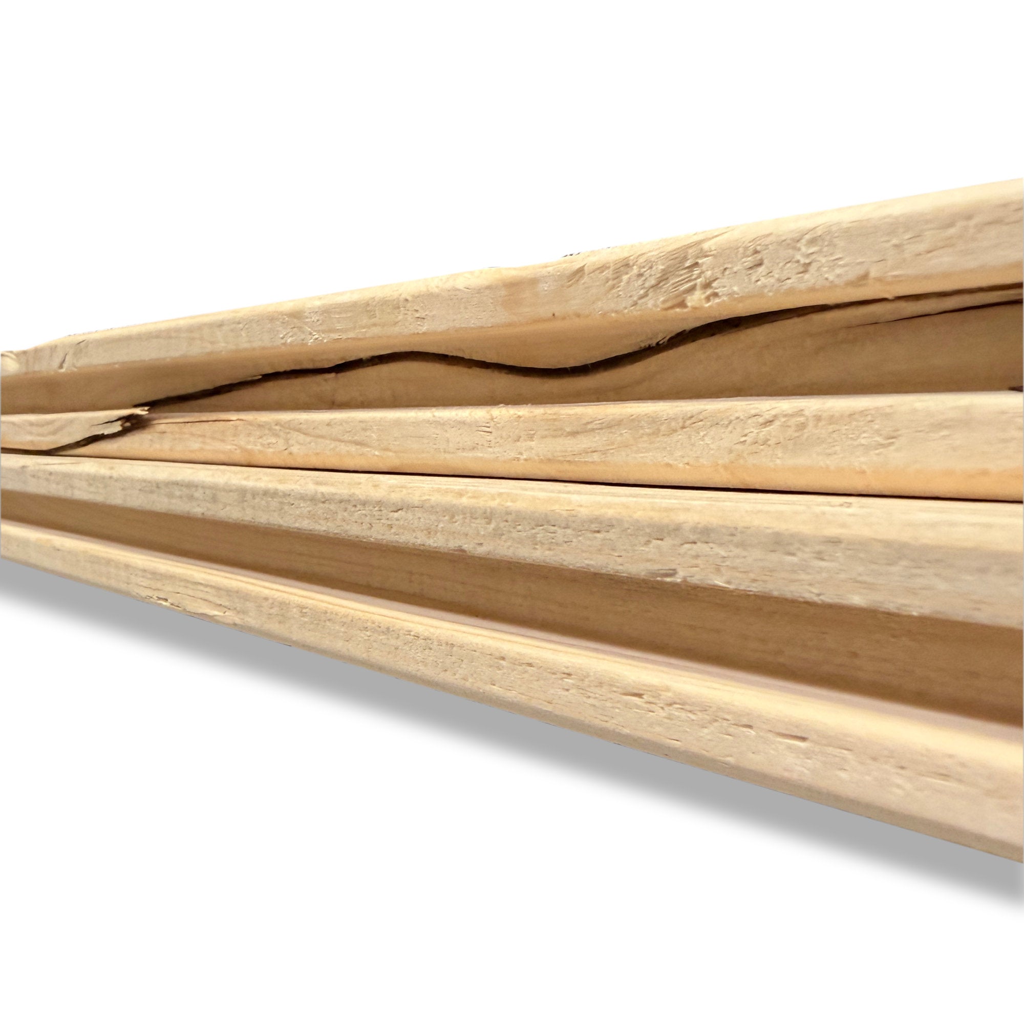 Rauspund Fichte 24 × 136 mm – 2-seitig Nut & Feder – UGL-Sortierung – Produktfoto - Seitenansicht - 2
