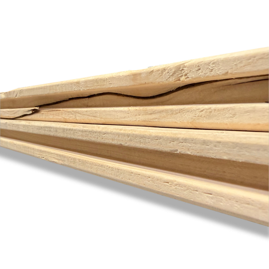 Rauspund Fichte 24 × 136 mm – 2-seitig Nut & Feder – UGL-Sortierung – Produktfoto - Seitenansicht - 2