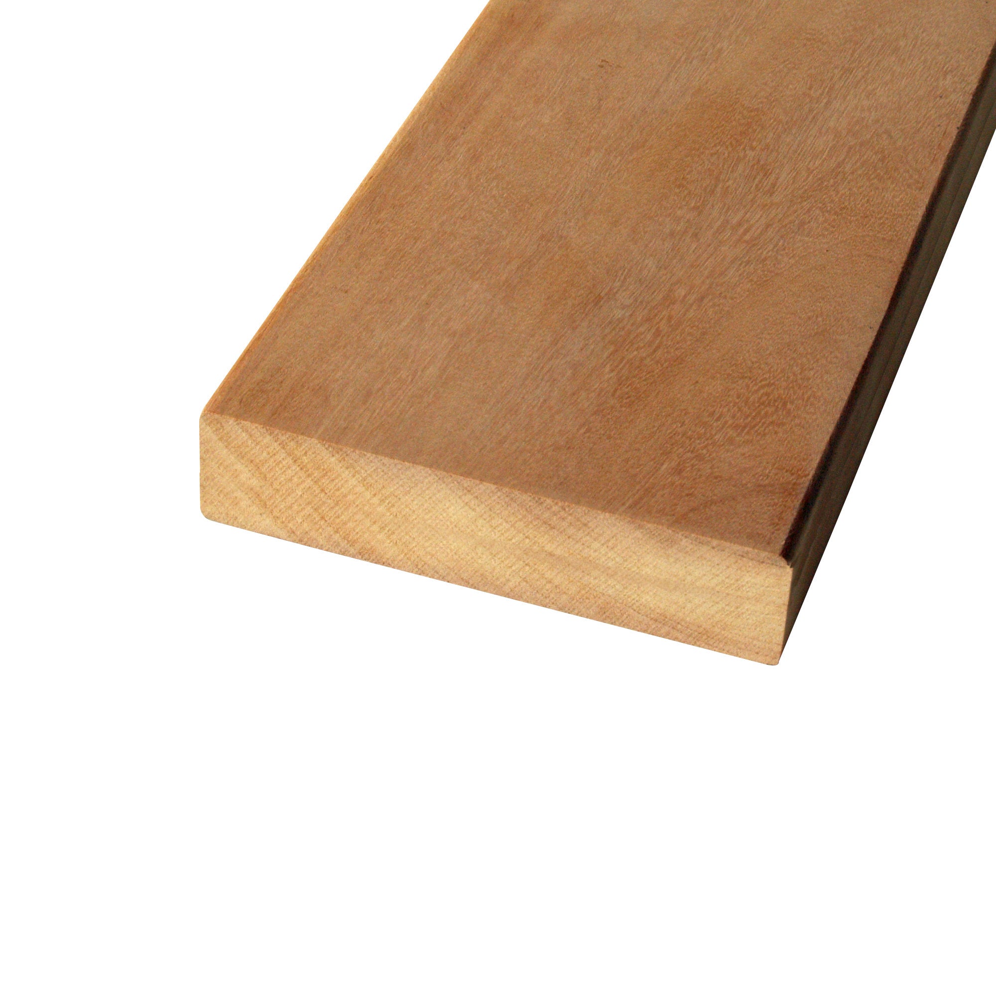 Garapa Prime KD lisse
 Planche de terrasse 45 x 145 mm longueurs fixes