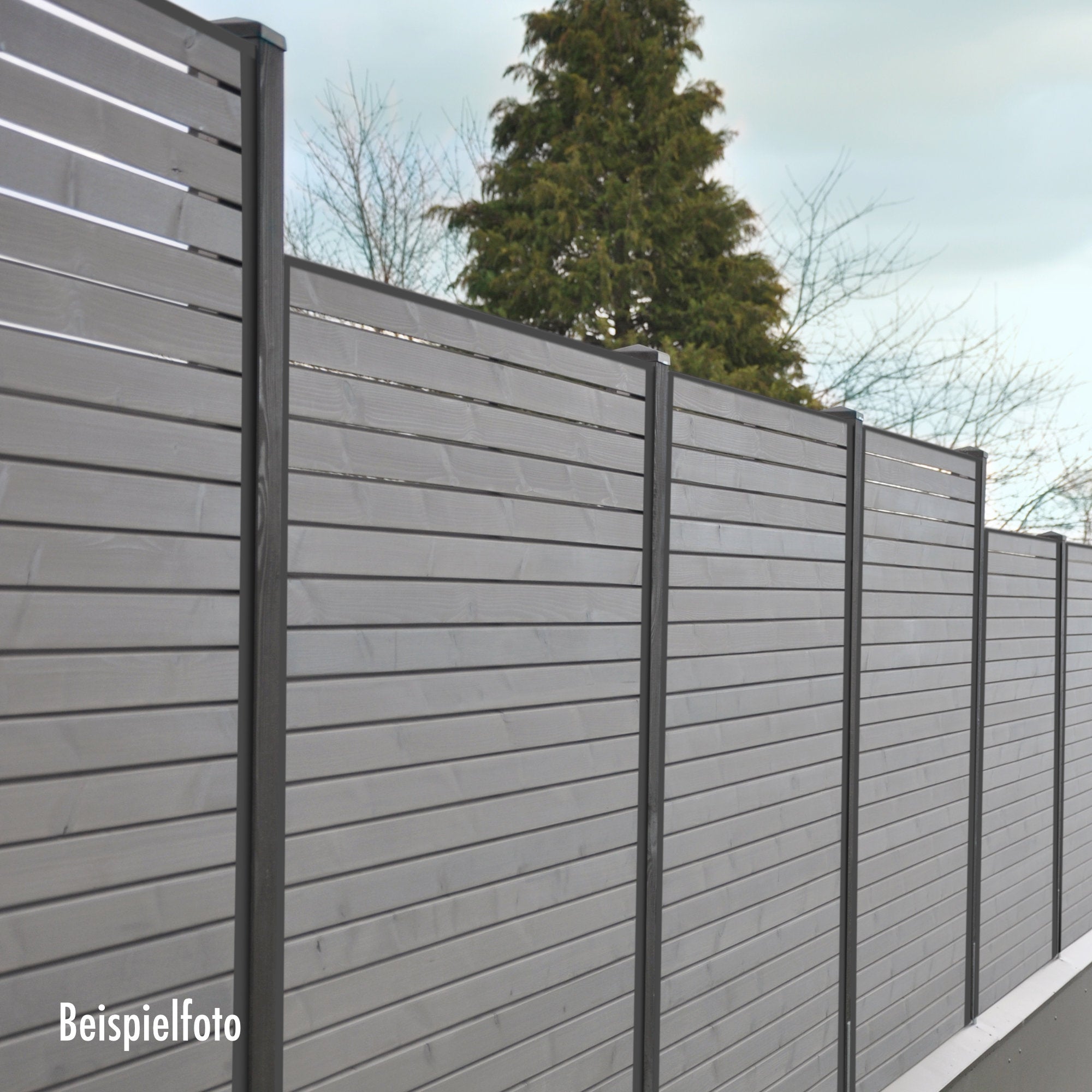 Zaun- und Sichtschutzzubehör TERA | anthrazit | 19-23mm