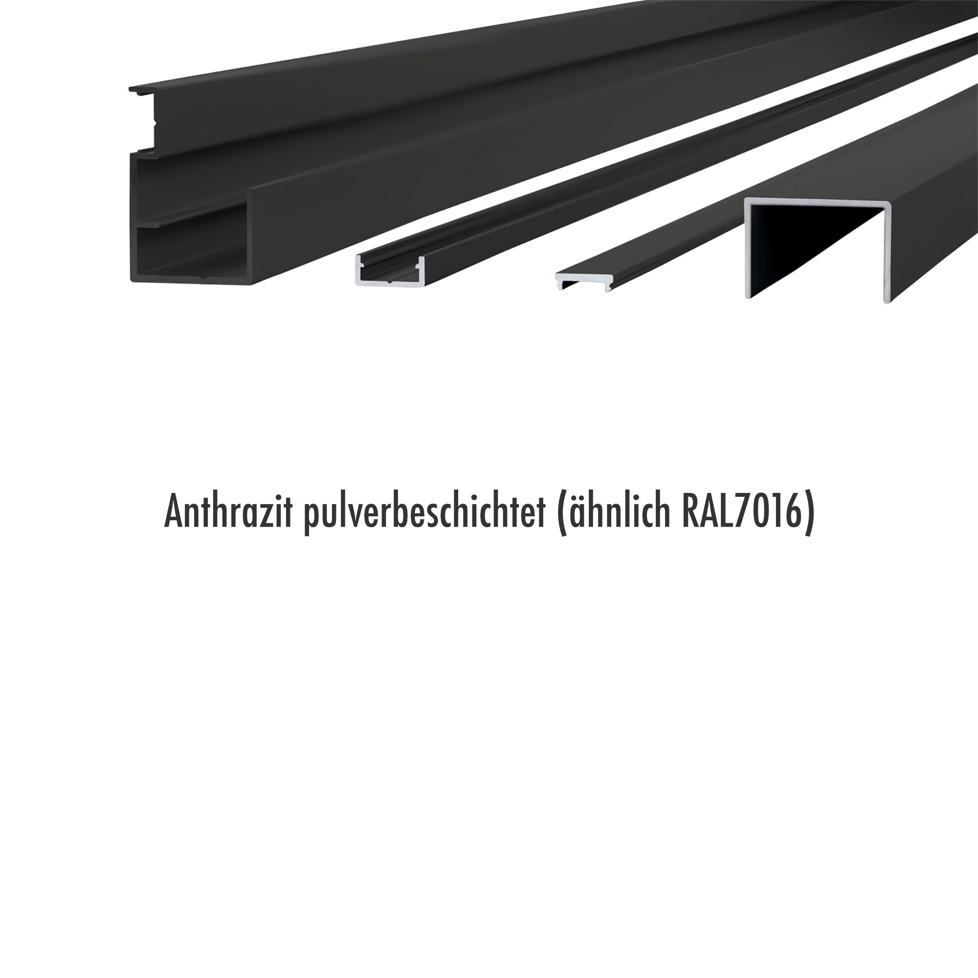 Zaun- und Sichtschutzzubehör TERA | anthrazit | 19-23mm