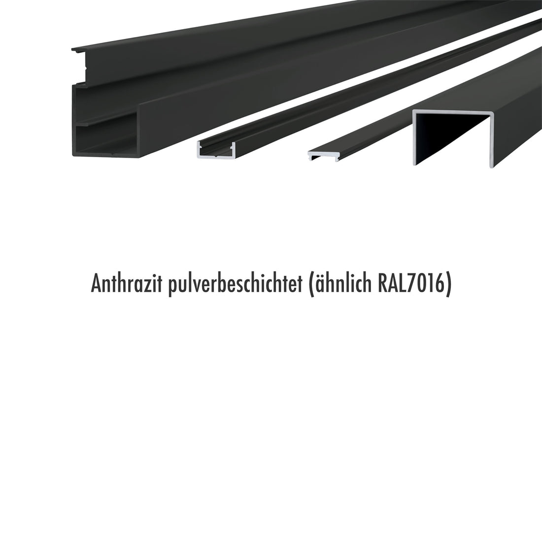 Zaun- und Sichtschutzzubehör TERA | anthrazit | 19-23mm