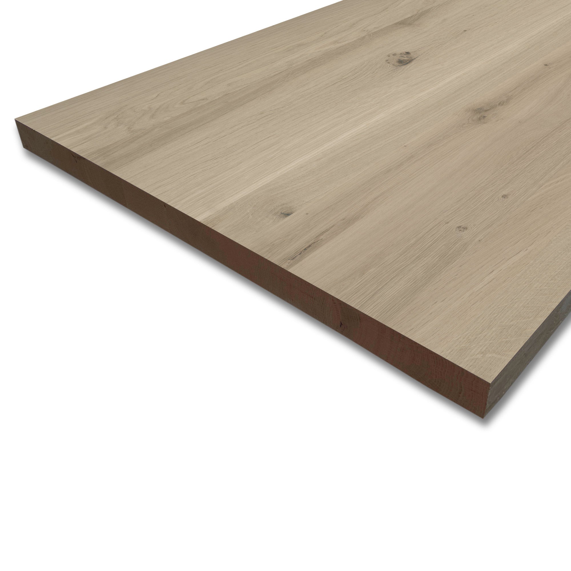 Treppenstufenplatten 40mm Asteiche europ. B schwarz gespachtelt massiv - durchgehende Lamellen