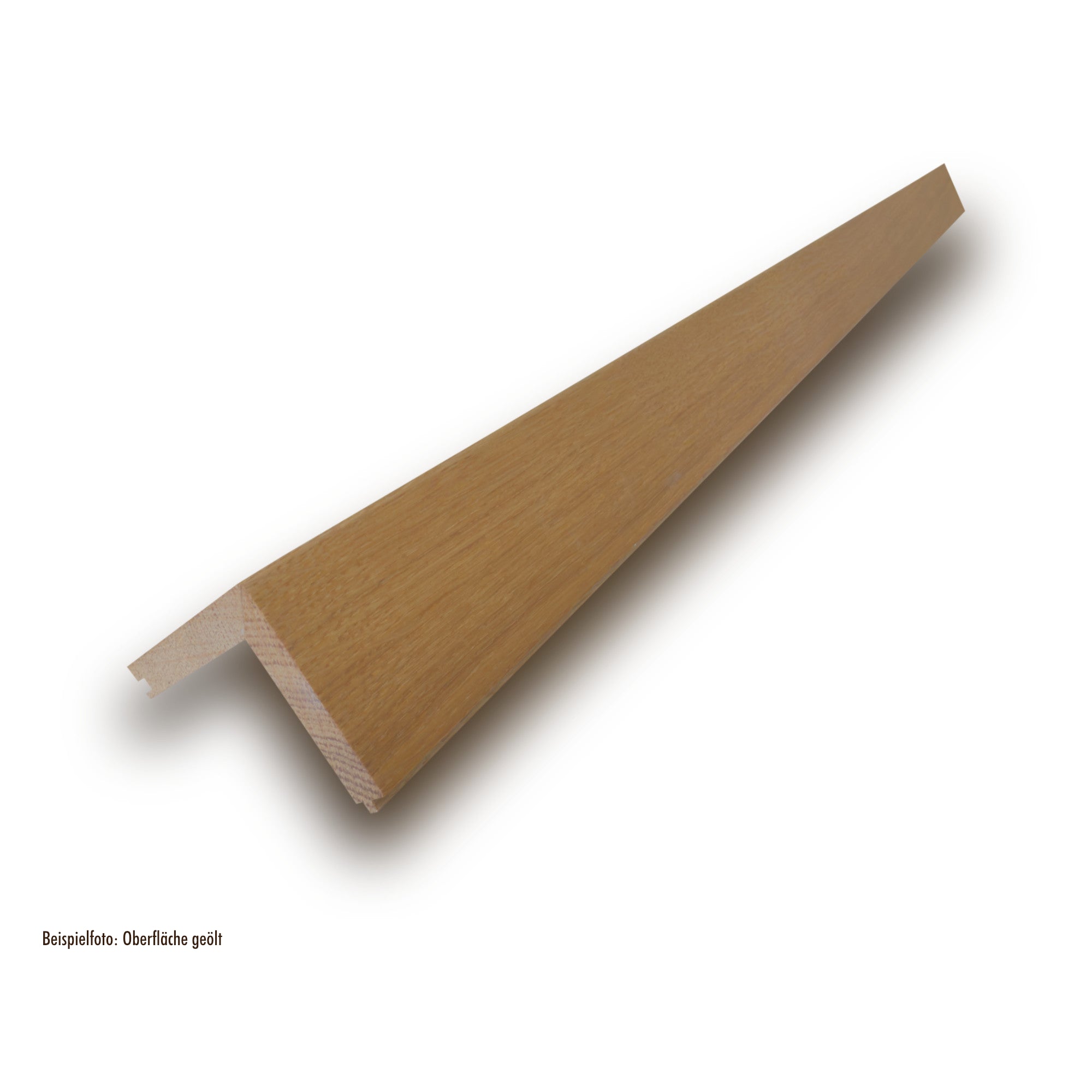 Treppenkantenprofil Eiche massiv | Nut & Feder | roh | 66x55x900mm
