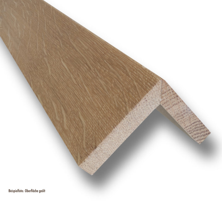 Treppenkantenprofil Eiche massiv | roh | 66x55x900mm