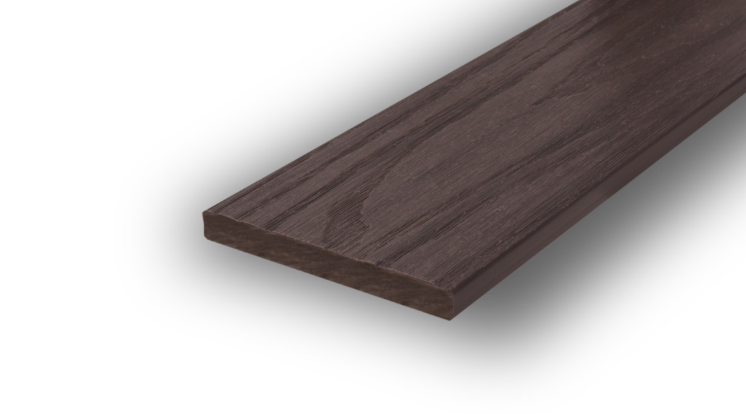 Bande plate / bande de recouvrement WPC
 80x10mm
 Terre