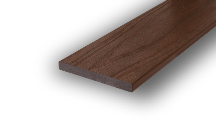 Bande plate / bande de recouvrement WPC
 80x10mm
 Terre