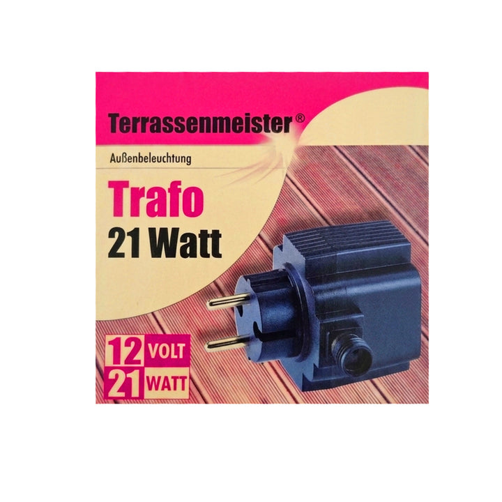 Transformator 21 Watt 12 Volt IP44 für LED Lichtsystem – Restposten