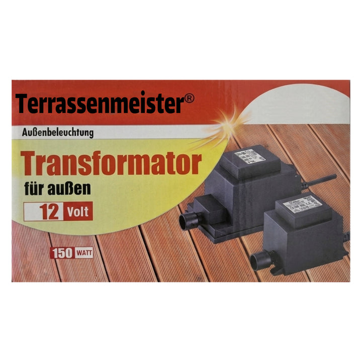 Transformator 150 Watt 12 Volt IP44 für LED Lichtsystem – Restposten