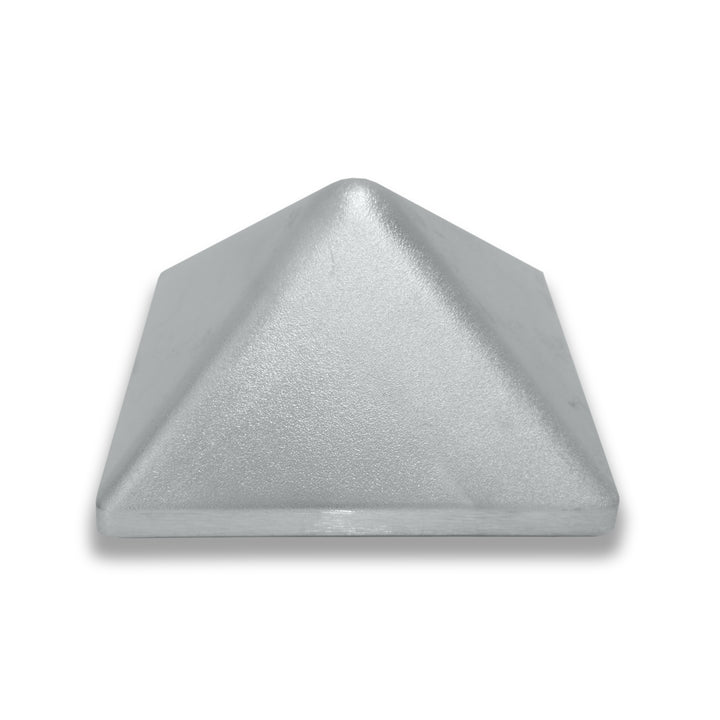 Pfostenabdeckkappe Pyramide 130 × 130 mm Aluminium – Restposten
