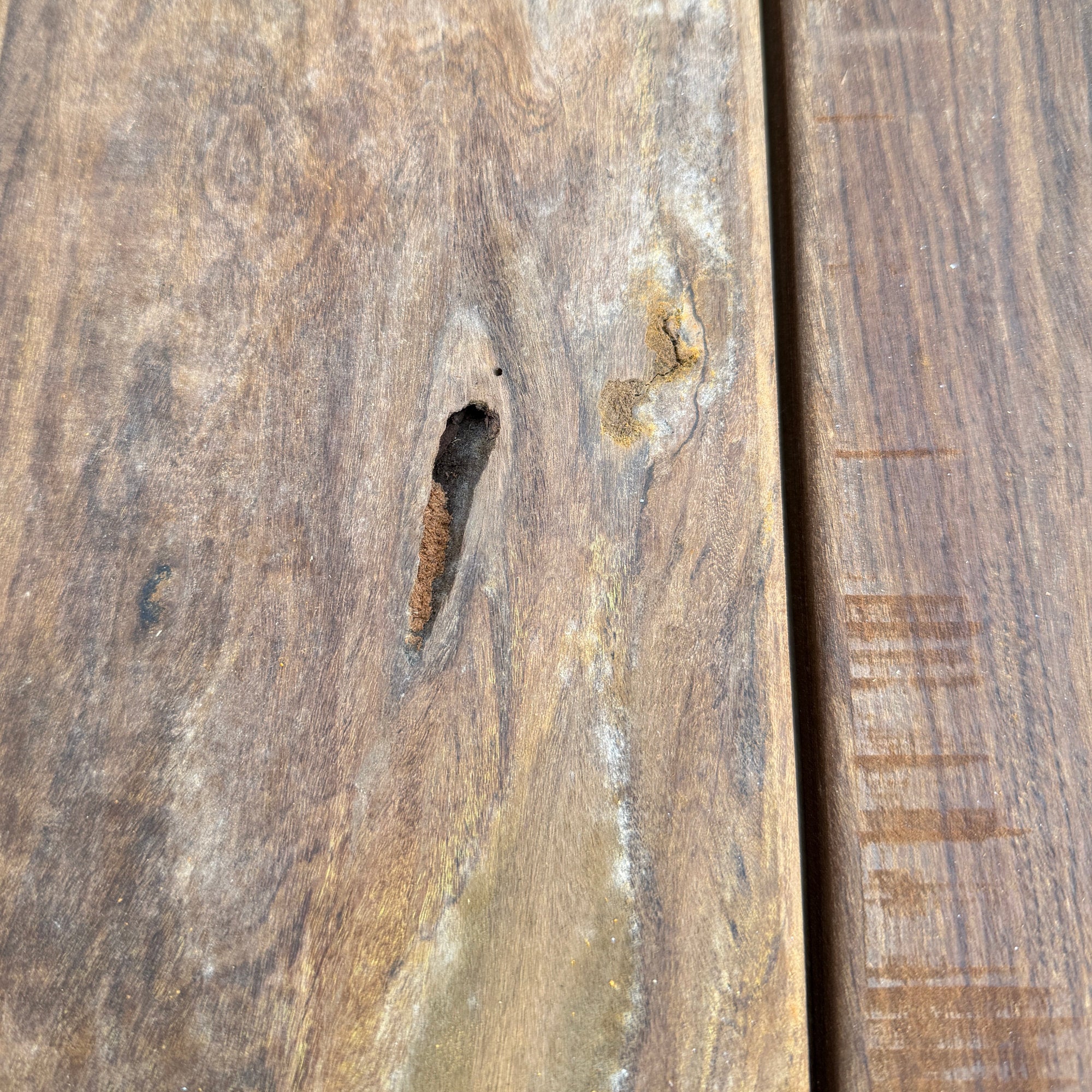 Ipe KD Terrassendiele glatt/glatt Detailfoto